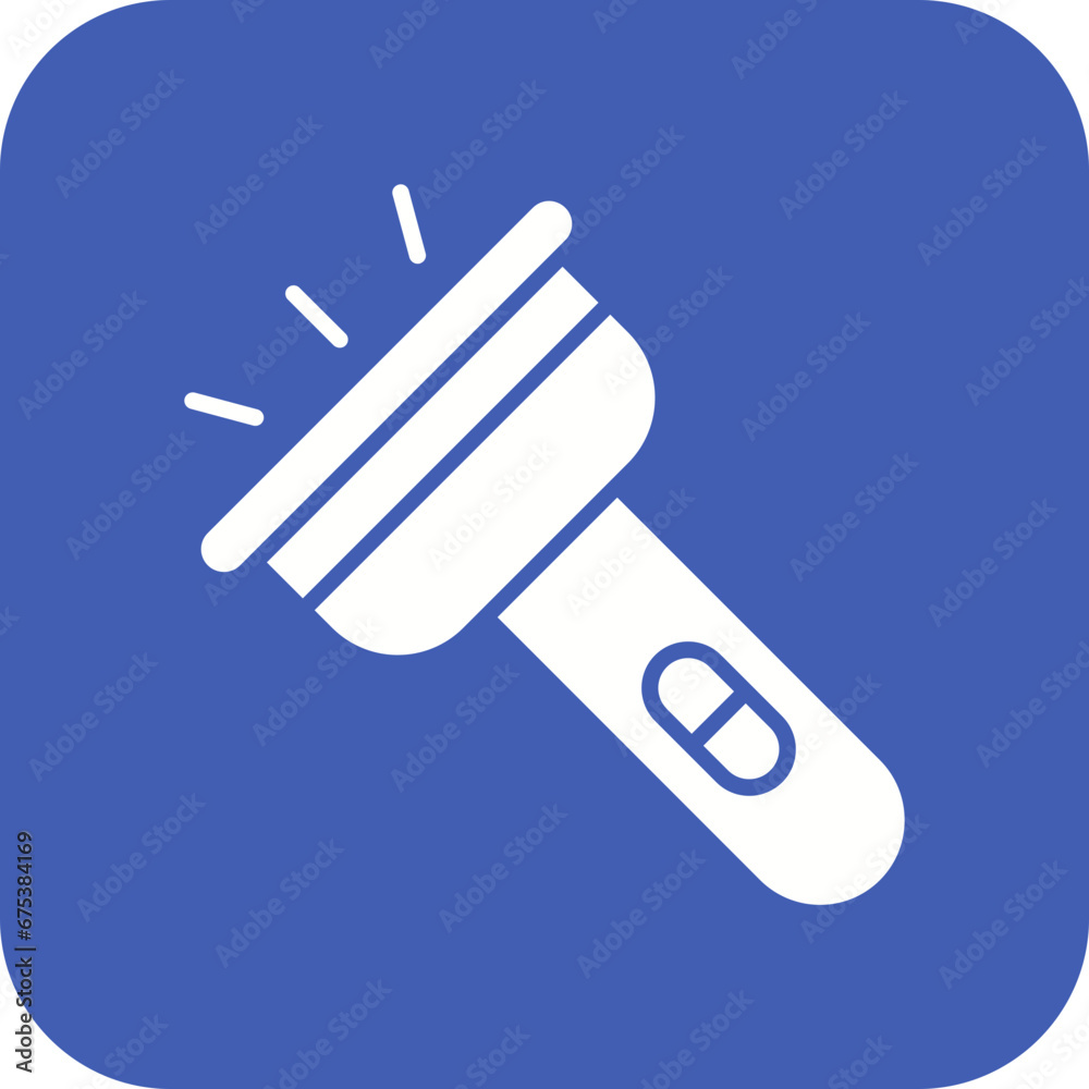 Flashlight Line Icon