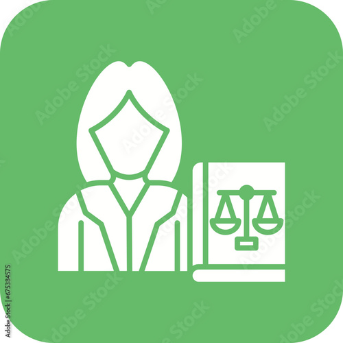 Defendant Female Line Icon