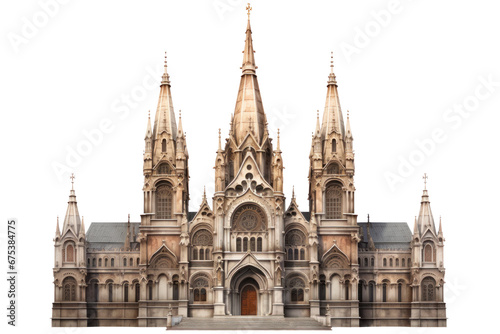 cathedral isolated on transparent background, png file