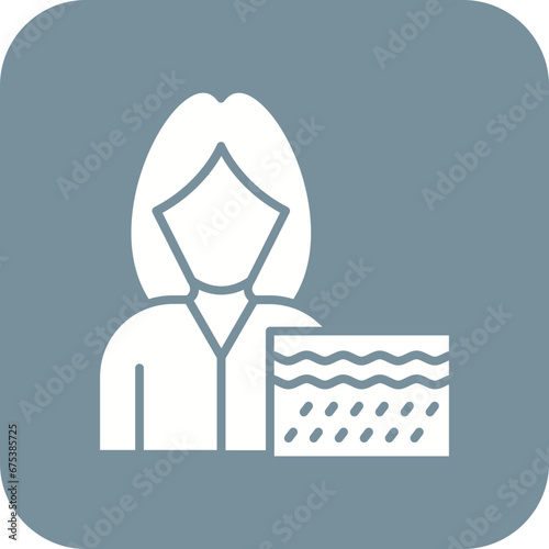 Dermatologist Female Line Icon