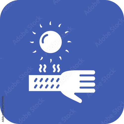Sunburn Line Icon