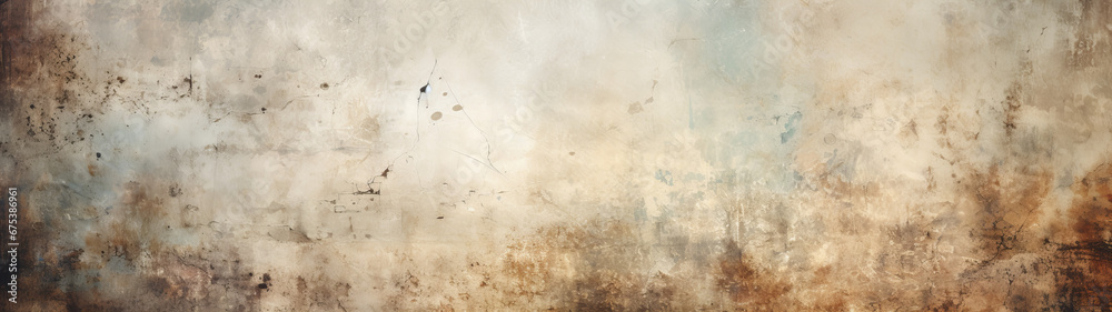 An abstract landscape of textured brown stains dances across a stark white wall, evoking feelings of chaos and untamed beauty, background, texture, banner An abstract landscape of textured brown stains dances across a stark white wall, evoking feelings of chaos and untamed beauty, background, texture, banner