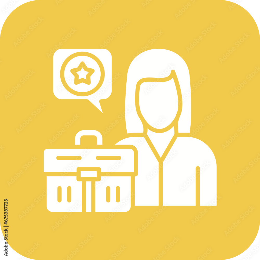 Career Expert Line Icon Career Expert Line Icon
