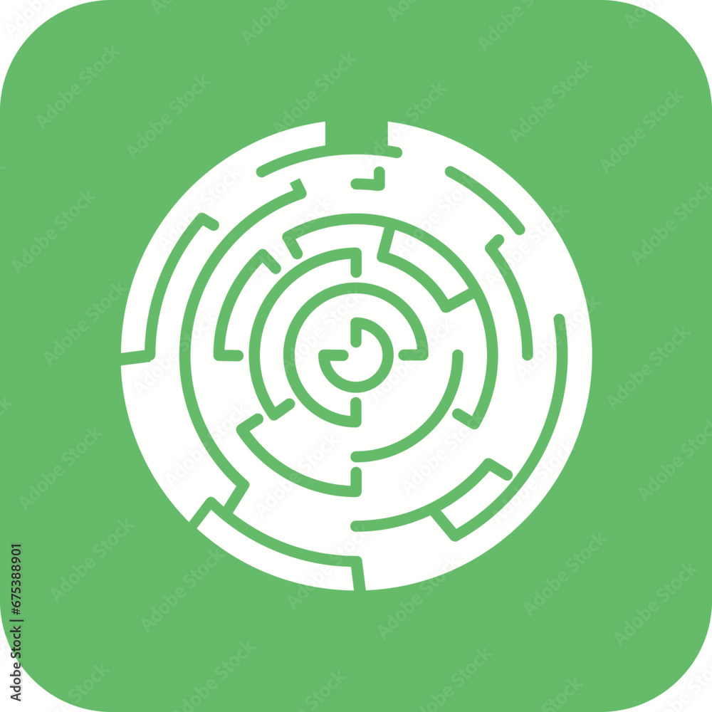 Hedge Maze Line Icon Hedge Maze Line Icon