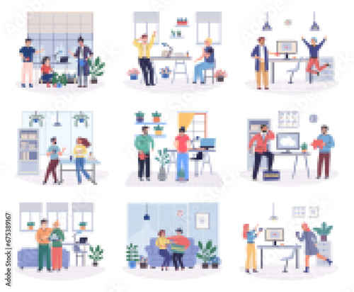 Colleagues vector illustration. Employment and occupation provide opportunities for colleagues to collaborate and work towards shared goals Successful teamwork relies on effective communication