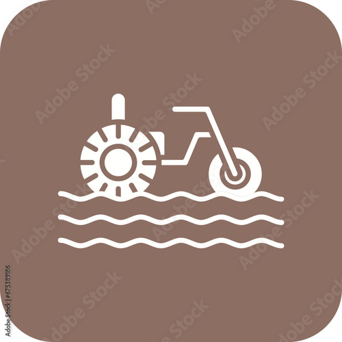 Water Tricycle Line Icon
