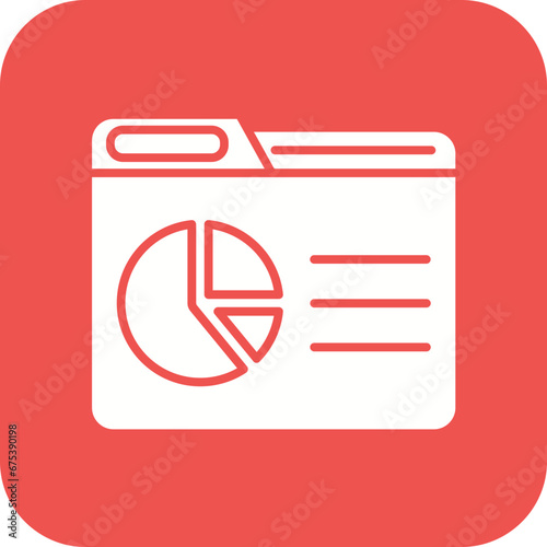 Dashboard Report Line Icon