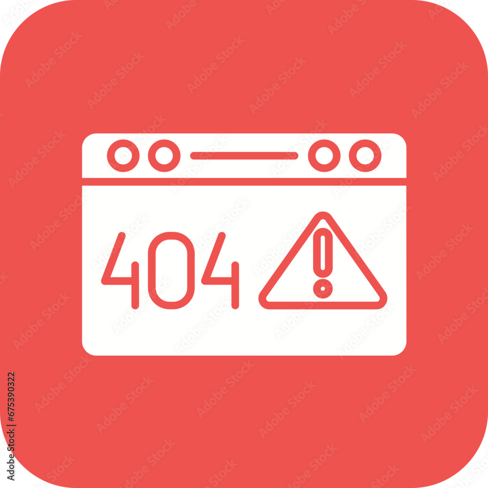 Internet Server Error Line Icon Internet Server Error Line Icon