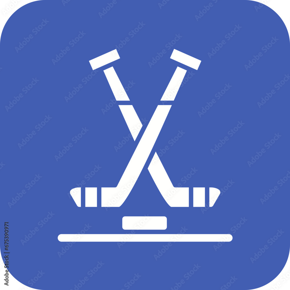 Ice Hockey Line Icon