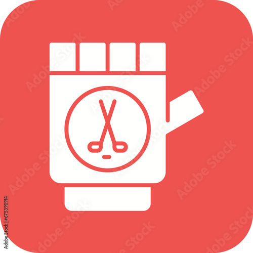 Hockey Mitts Line Icon