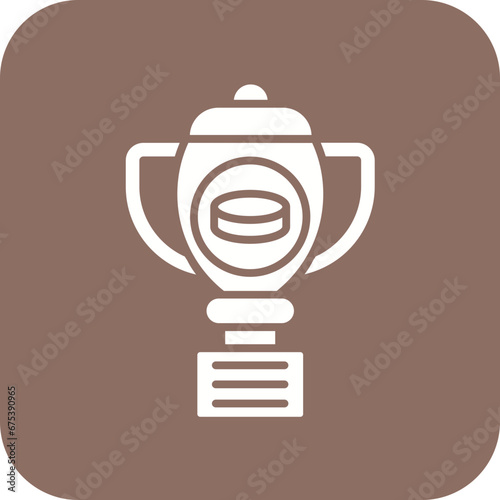 Photography Ice Hockey Cup Line Icon