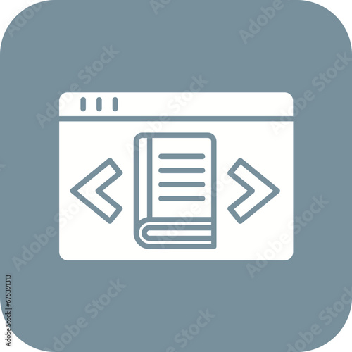 Ebook Bookstore Line Icon
