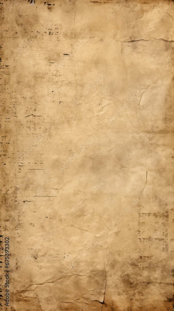 Fototapeta premium Old and weathered brown paper with a coarse, slightly torn texture, ideal for creating classic and vintage-themed banners.