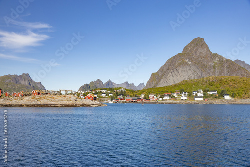 Gravdalsbukta - Reine is a settlement and fishing village in Moskenes municipality, Lofoten in Nordland. county,Norway,Europe