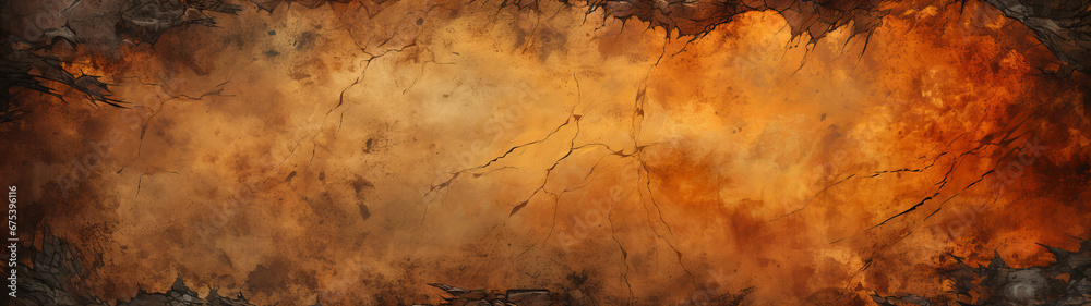 A swirling masterpiece of abstract art, capturing the raw emotion of a fractured world with bold strokes of brown and amber on a cracked surface A swirling masterpiece of abstract art, capturing the raw emotion of a fractured world with bold strokes of brown and amber on a cracked surface