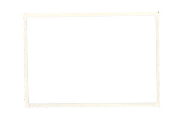 old photo frame texture png isolated picture postcard border
