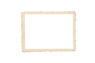 old photo frame texture png isolated picture postcard border