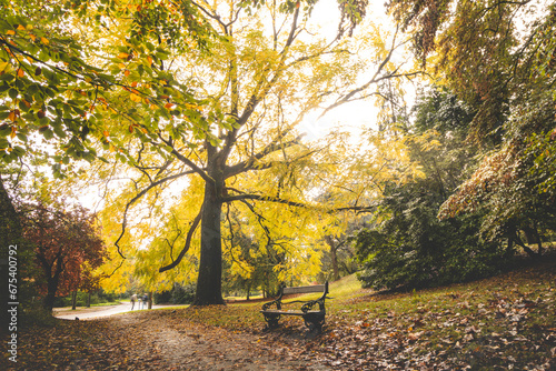 Photos Autumn colours in Citadel park in Ghent, Flanders region, Belgium