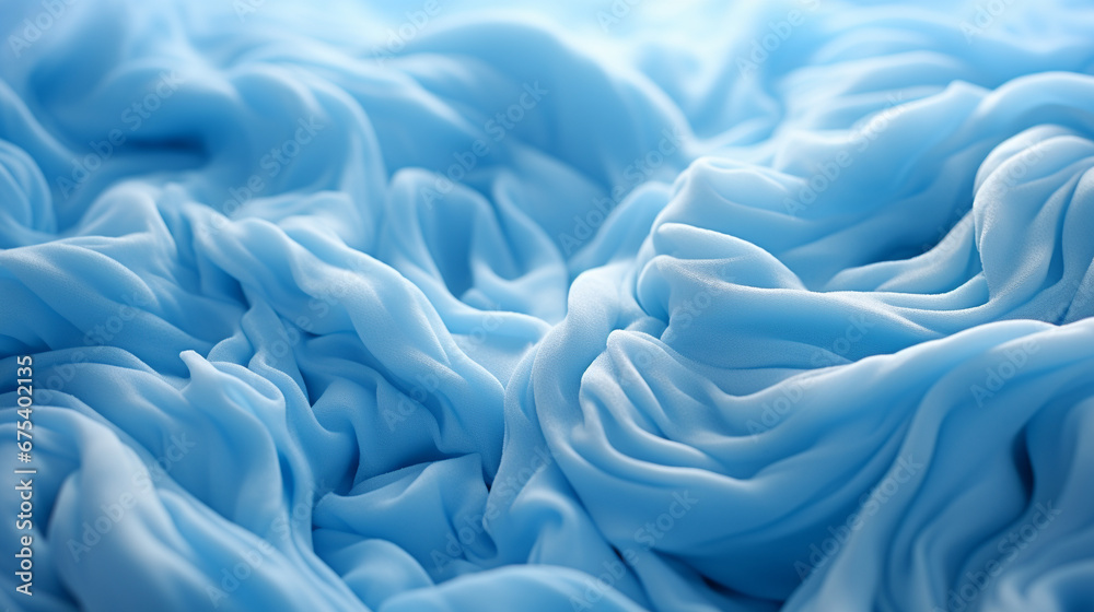 Obraz premium blue silk background HD 8K wallpaper Stock Photographic Image