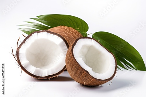 Coconut with halves