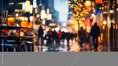 Bokeh lights in urban setting, City's heartbeat, Defocused sparkles with nightlife vibrancy