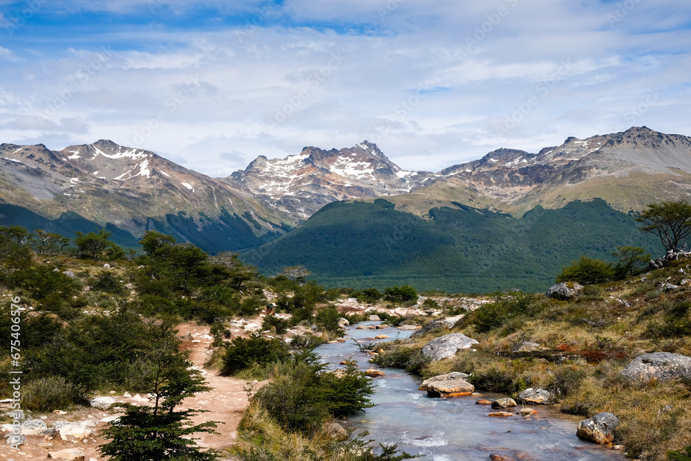 Landscape and mountains near Ushuaia