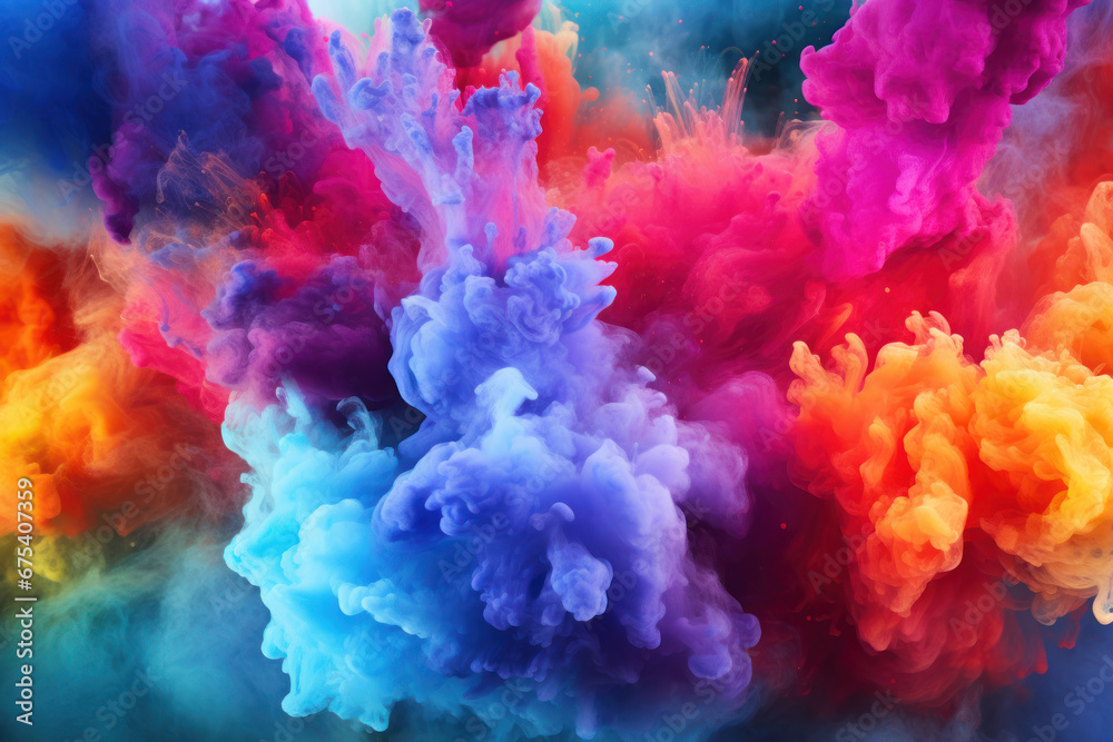 Fototapeta premium Powder Explosion on Bright Background