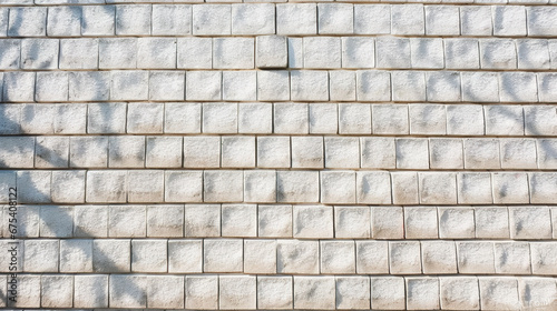 Abstract illustration of a white brick wall worn down by the sun. Abstract brick wall texture in whiteness from a screen of luminosity in captivating aesthetics.