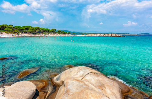 Karydi beach in Vourvourou, Sithonia peninsula, Chalkidiki, Greece photo