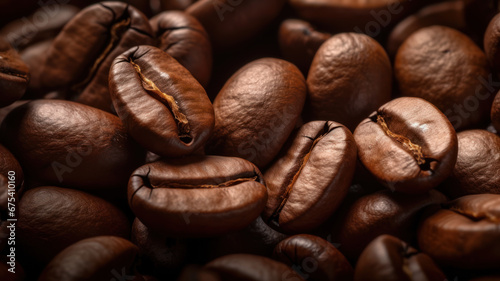 Detailed Coffee Bean Close-Up