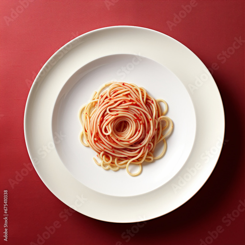 Obraz na płótnie Delicious plate of spaghetti w salonie