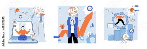 Motivation vector illustration. Motivation is fuel drives individuals to achieve success and overcome challenges Motivating others involves understanding their unique motives and providing appropriate