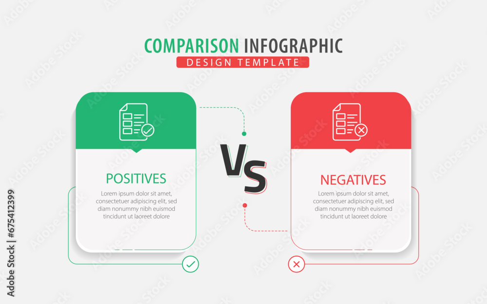 Comparison Infographic Design Template, business presentation concept ...