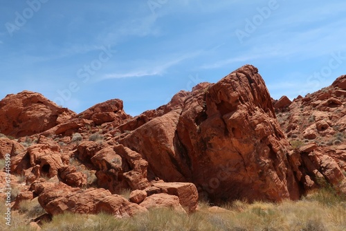 Landscape of the Valley of Fire State Park, Overton NV