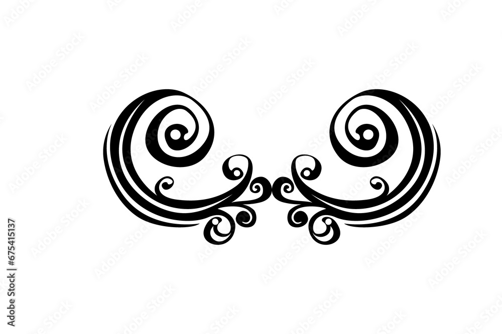 Wings Ornament Border With Transparent Background Wings Ornament Border With Transparent Background