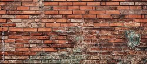 The vintage red brick wall with its grungy texture and abstract pattern became the perfect background for the architectural design inspired by the building s construction