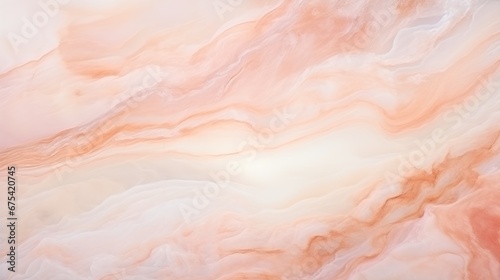 Light peach and white color marble texture marble abstract background, generative ai