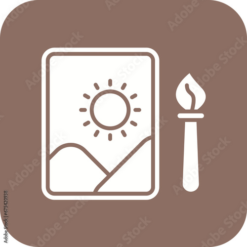 Art Therapy Line Icon
