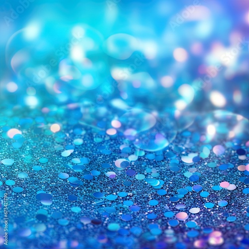 Holographic texture for celebration, party. Glowing and glittering pink, blue texture