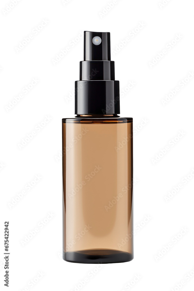 Empty mock-up foundation bottle with a pump on an isolated white background. Empty mock-up foundation bottle with a pump on an isolated white background.