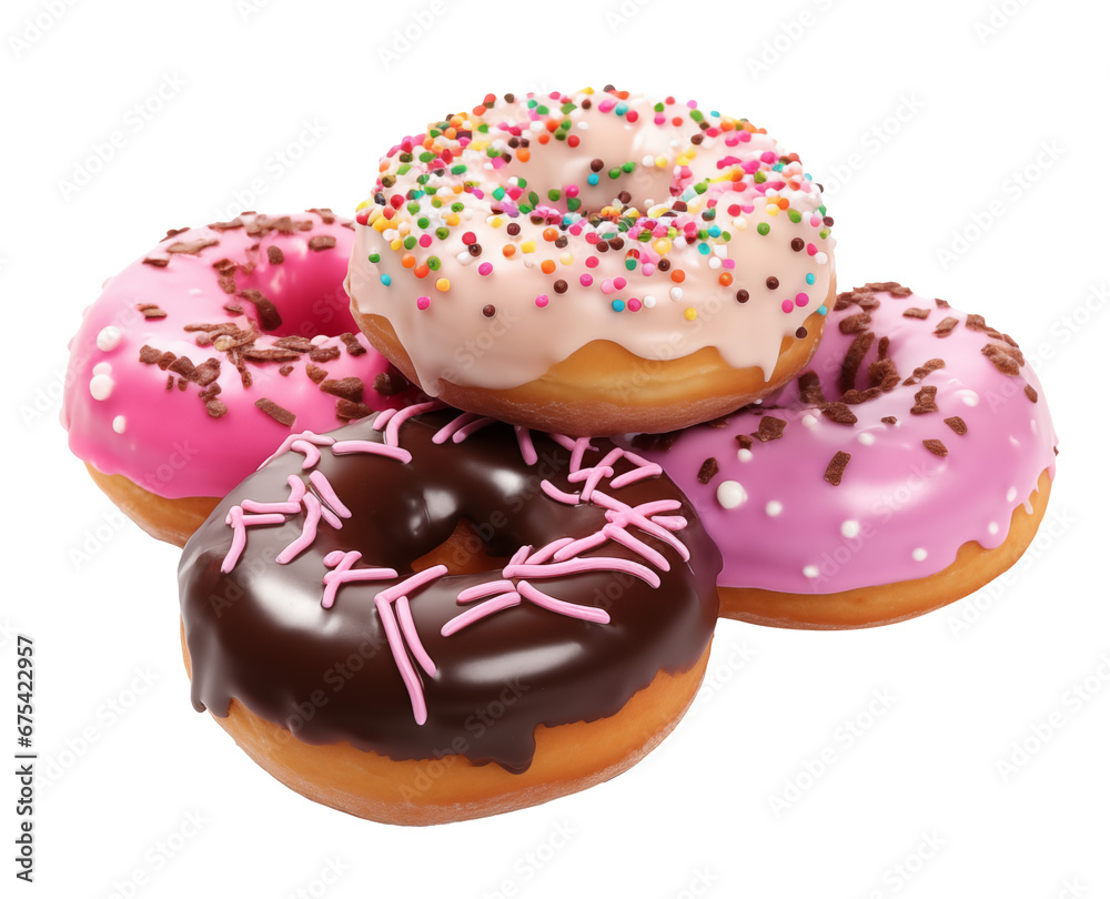 donut isolated on white donut isolated on white
