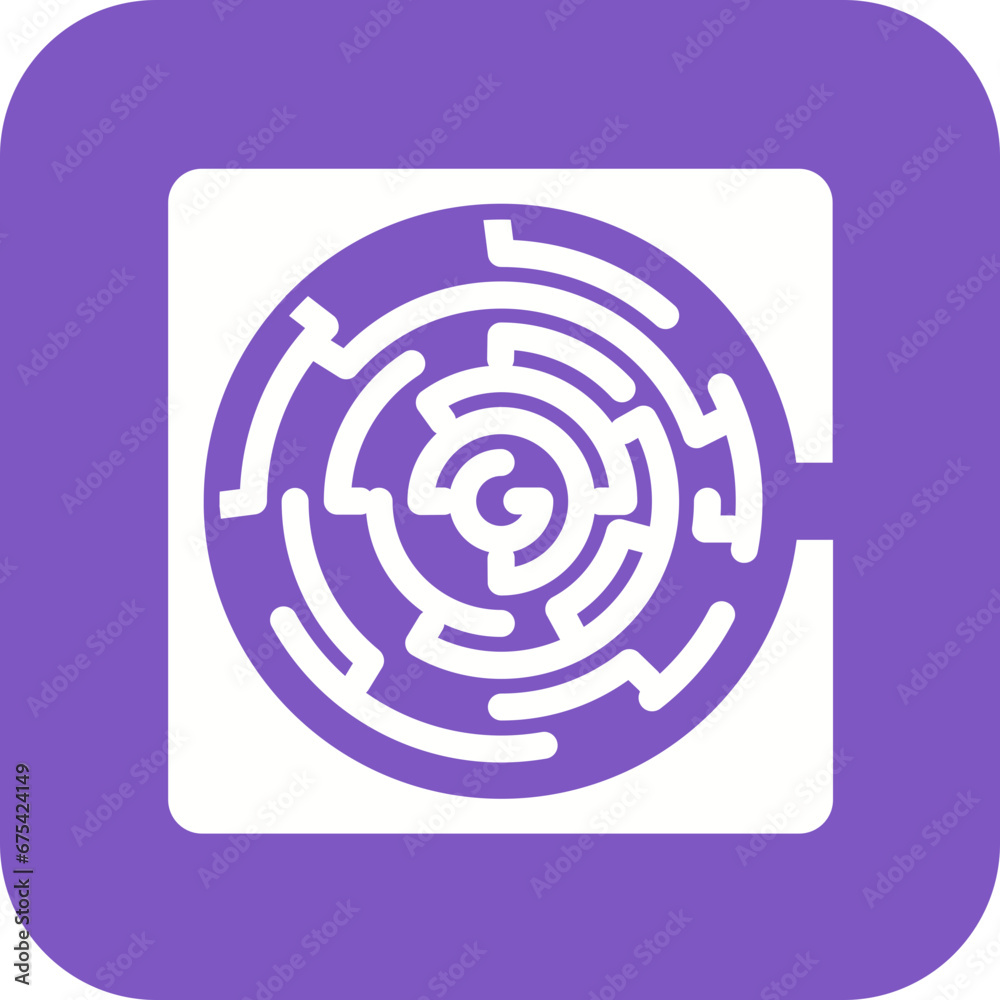 Maze Line Icon Maze Line Icon