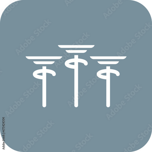 Spinning Plates Line Icon