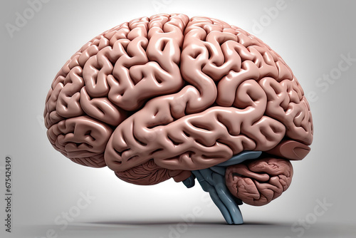 healthy human brain detailed model design photo