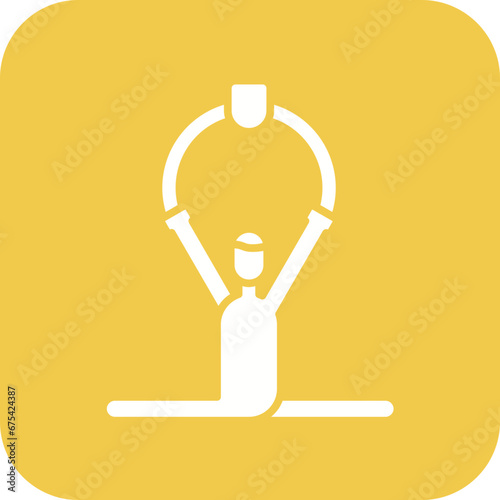 Trapeze Artist Line Icon