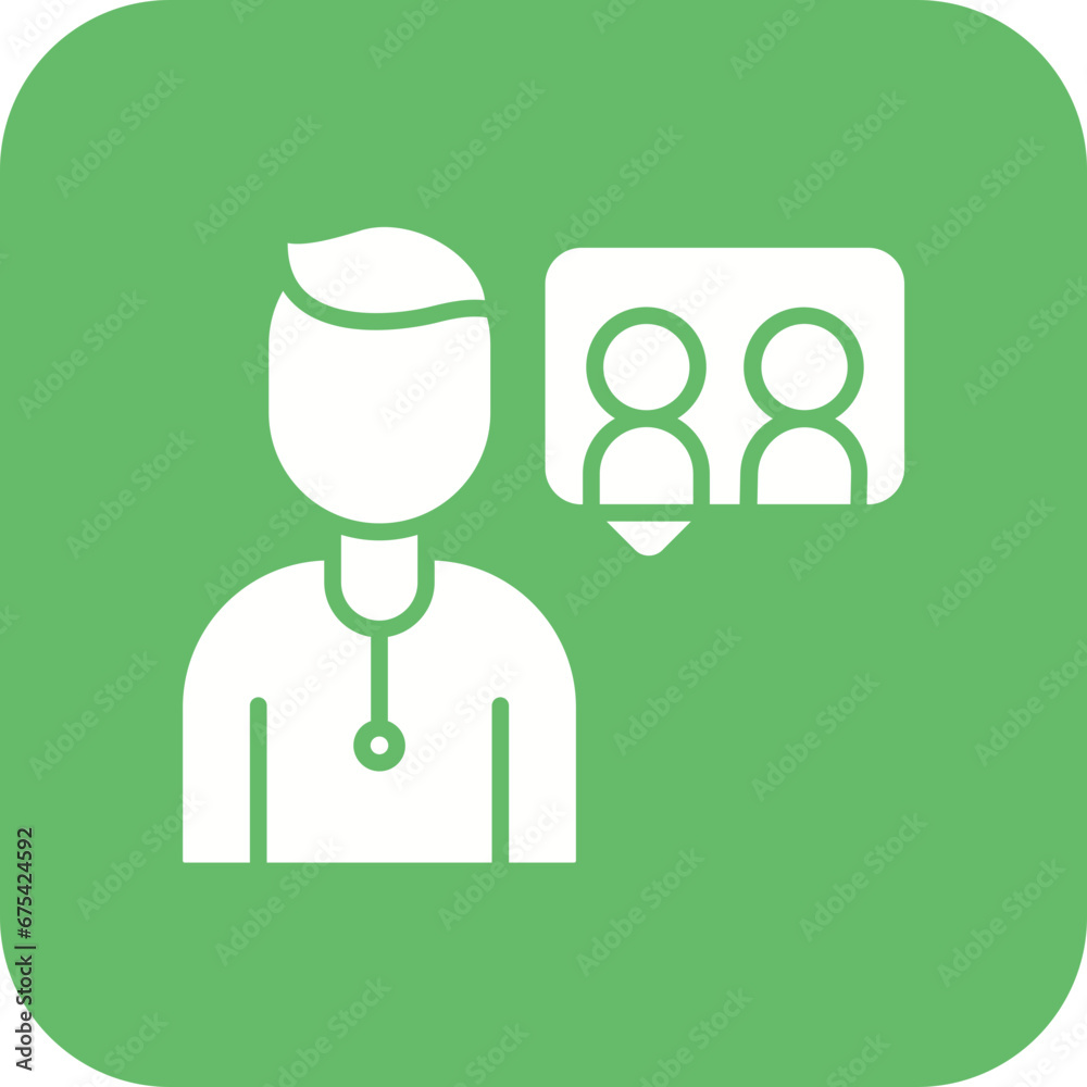 Carer Line Icon Carer Line Icon