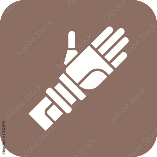Prosthetic Arm Line Icon