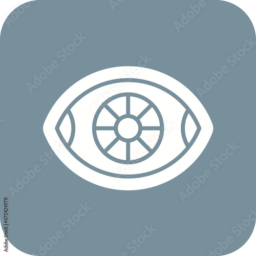 Prosthetic Eye Line Icon