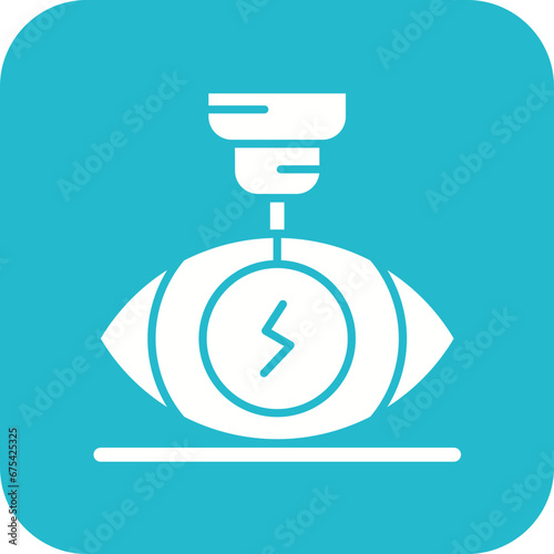Laser Vision Correction Line Icon