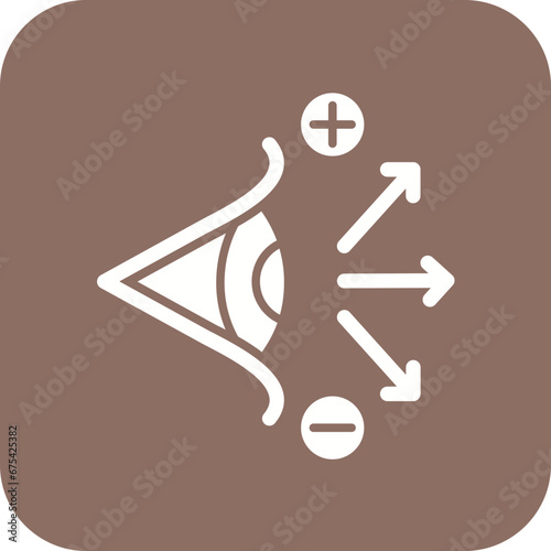 Longsighted Line Icon